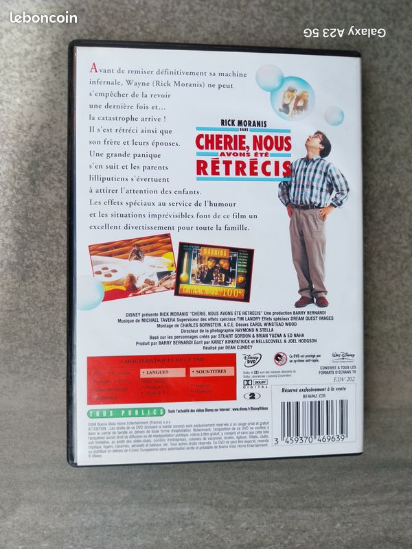 Chérie, Nous Avons été Rétrécis : 1997 - Walt Disney - DVD - Classique (image 2)