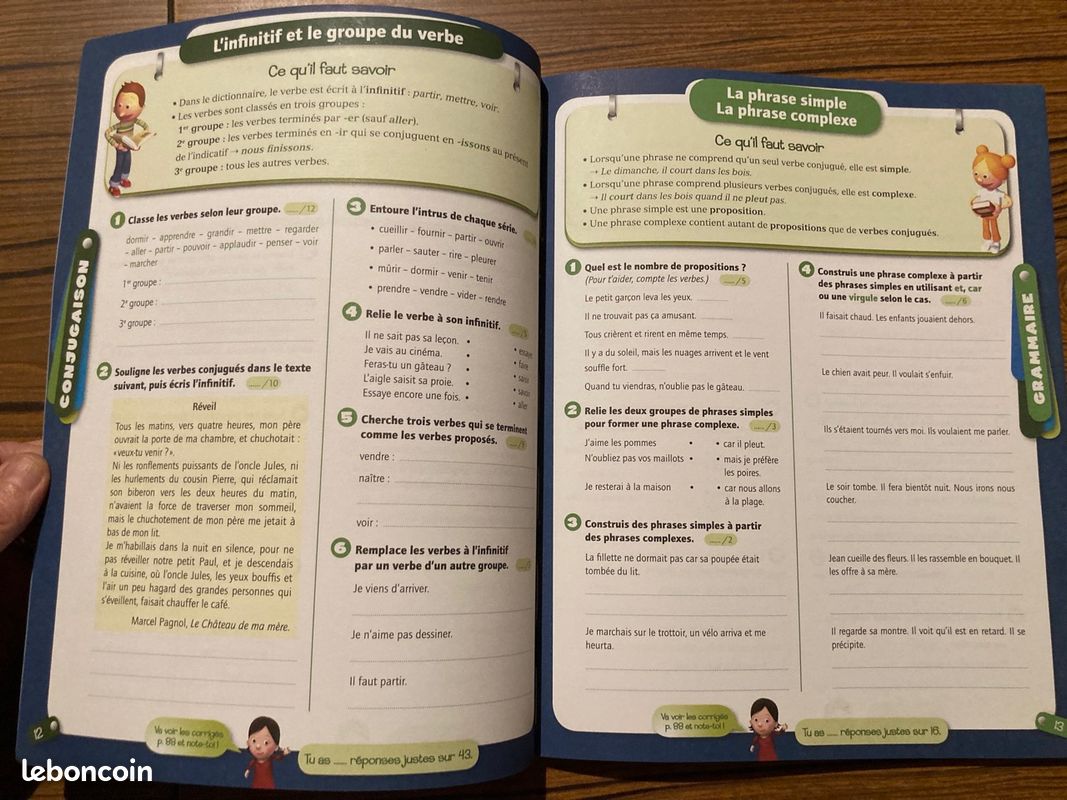 ;Cahier "Tout le programme CM1 Français/Maths (image 4)