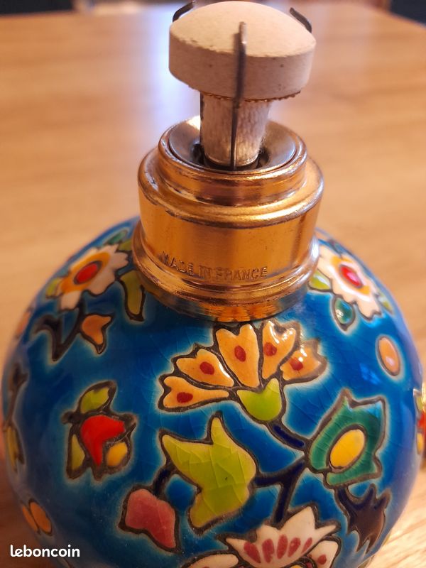 Lampe Berger Ancienne En Verre Diamètre 10cm – à Réparer (pièces Détachées)