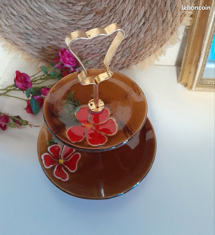 Plat à cake en céramique Poët Laval Bretagne