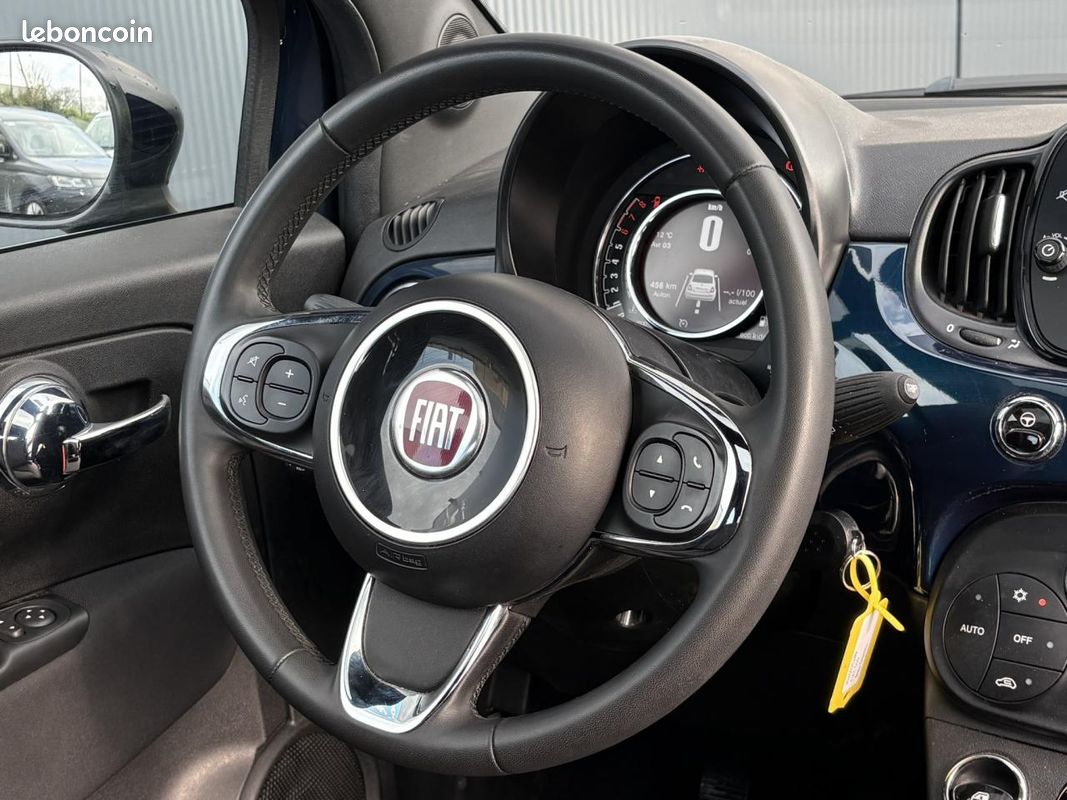 FIAT 500 Hybrid 70 avec Toit pano, Apple Car Play et Jantes alu 15\' (image 7)