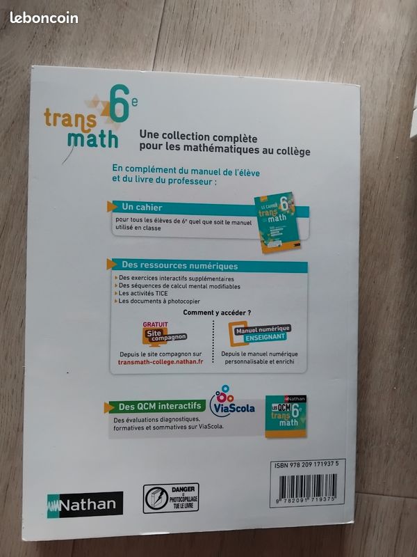 Transmath 6e livre du professeur corrigé nathan (image 2)
