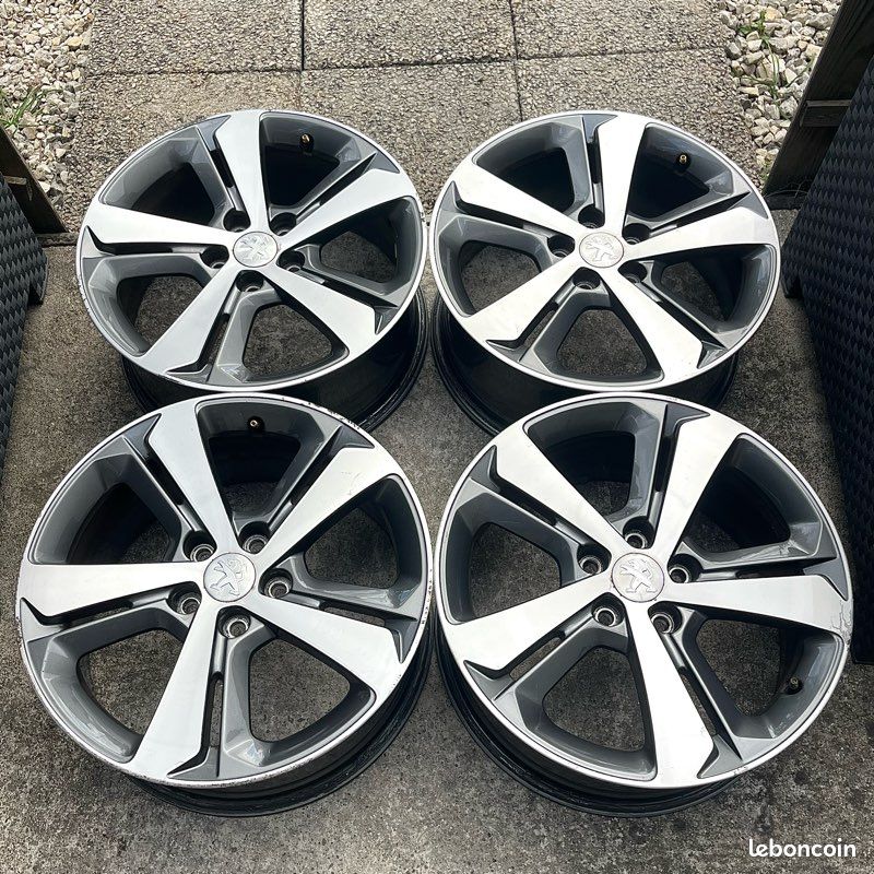 4 jantes alu 17" Peugeot 308 Ph2 Gt Line (image 1)
