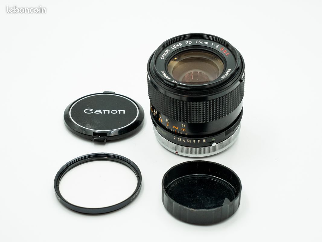 Concave Canon Lens Fd 35mm RARE 