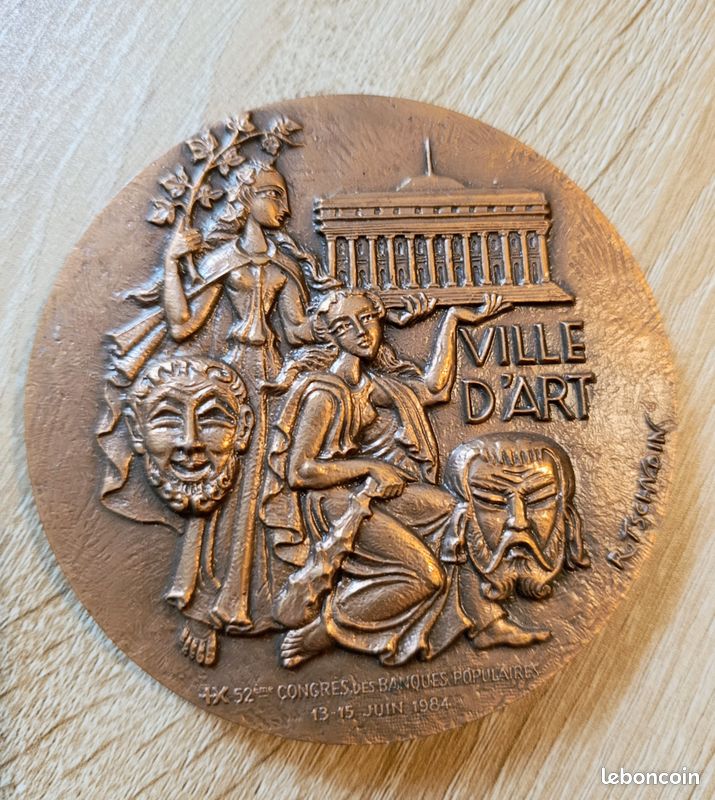 Frankreich Bronzemedaille 1900 Auf das neue Jahrhundert / Randpunze: Füllhorn ex