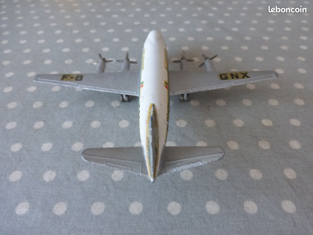 Dinky Toys avion Vickers Viscount 60E Air France d'origine + boite