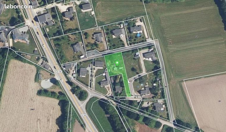 Terrain 1198 m² Combrit