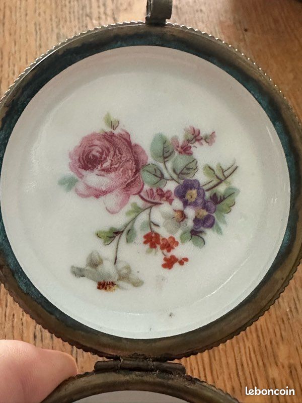 Ancienne boîte XIXeme porcelaine (image 6)