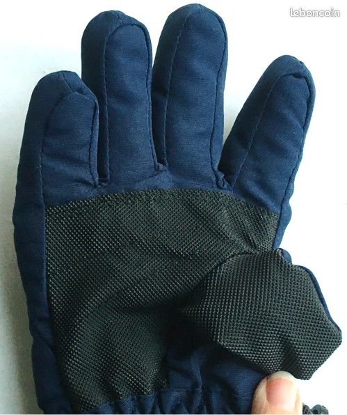 Gants de ski pour enfant, 4 ans, brodé flocon, fourré, Etirel, état NEUF (image 3)