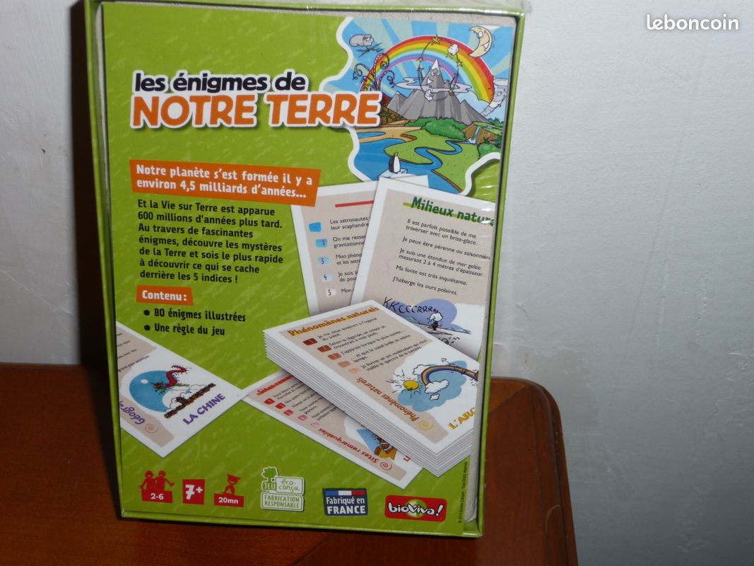 Jeu "Les Enigmes de notre terre" Bioviva ( BCVE ) (image 2)