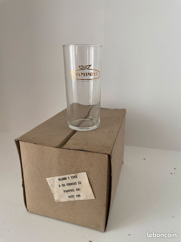 Lot de 5 verres Pampryl or / emballage d’origine (image 1)