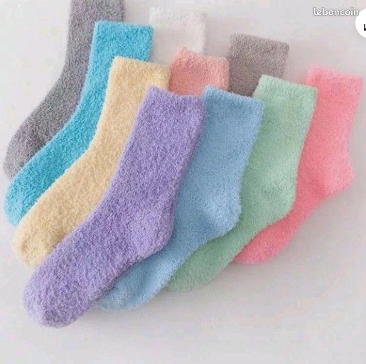 Lot de 3 paires de chaussettes nuit épaisse moelleuse douce corail T 36 43 femme neuf (image 1)