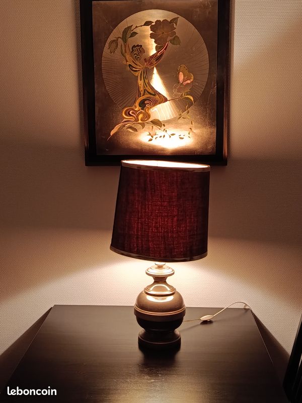 Pied De Lampe Vintage 70/80 - Lampe à Poser Design - Sans Marque - Occasion