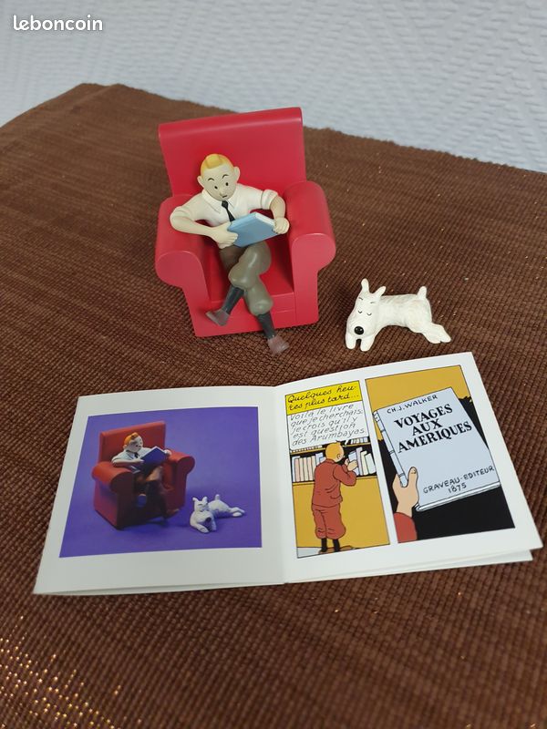 Scène Tintin au Marché aux puces. 43114. Moulinsart. Hergé. Tintin et le Secret de la Licorne
