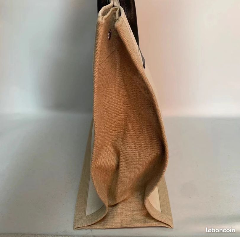 YSL/Saint Laurent RIVE GAUCHE canvas shoulder shopper tote tote bag (image 5)