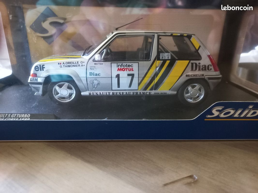Modelcar Renault 5 GT Turbo MK2 No 17 A Oreille Tour De Corse 1989 S1810005 Solido 118 Metallmodell P 30513