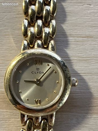 Montre femme Clyda plaquée or 18K – étanche 30 m Montres Bijoux