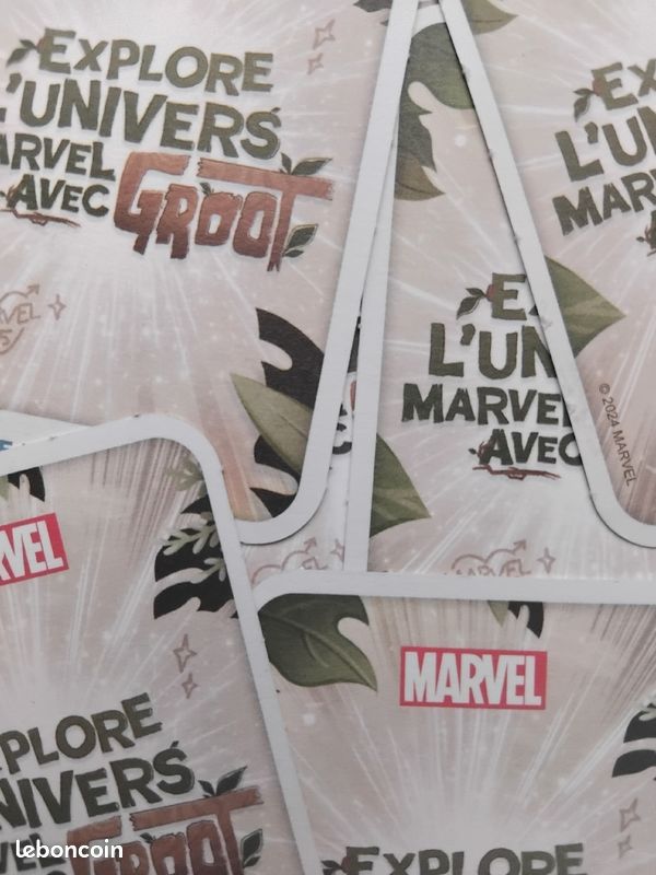 Cartes Marvel "Explore l'univers Marvel avec Groot", de Leclerc de