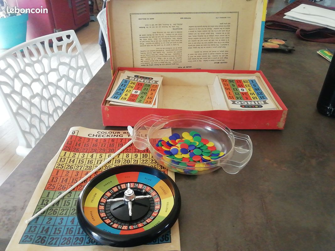 Jeu 2 popular family games bingo roulette jeu merit années 60 70 (image 2)