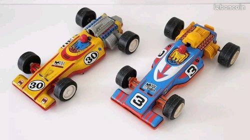 Ancienne Voiture Joustra Formule 1 N°30 N° 3 Tôle + Plastique A Friction France (image 5)