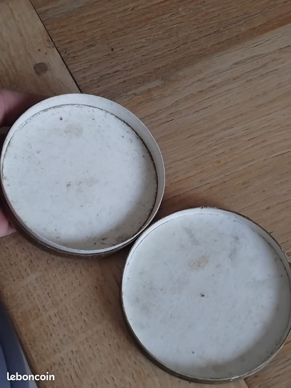 Fixé sous verre boîte ancienne dragées peinture (image 5)