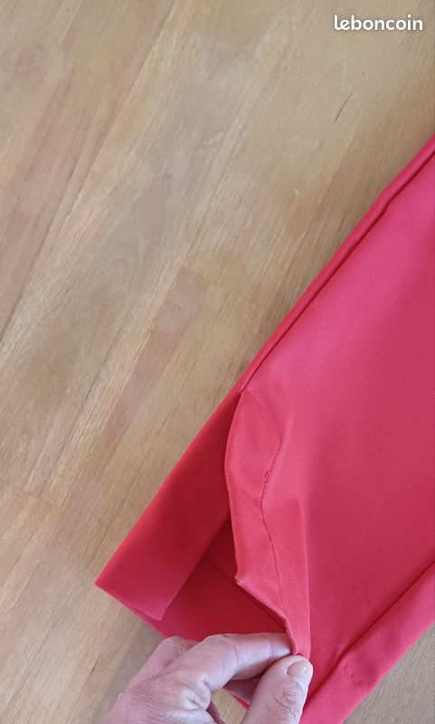 Pantalon femme chino rouge Mango 34 (image 7)