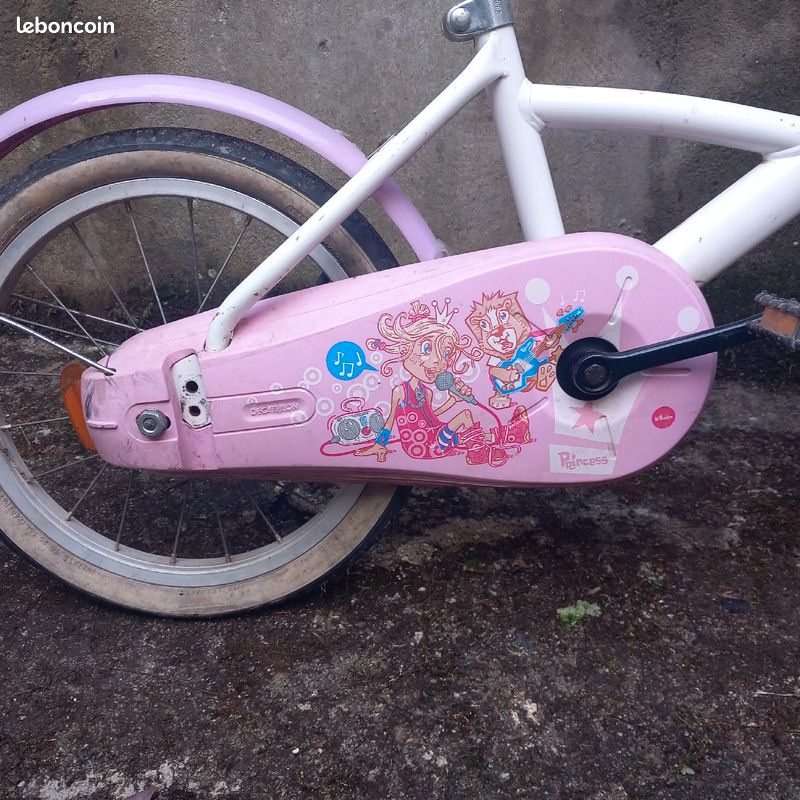 Velo enfants rose et blanc (image 5)