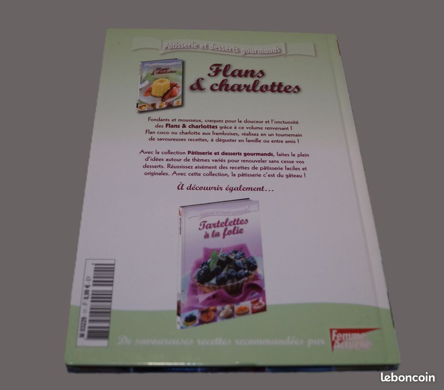 🍮 Détails de l'article : Livre de recettes "Flans & charlottes" 🍓 (image 2)