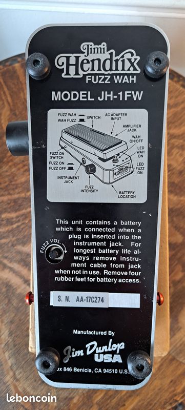 Dunlop JH-1FW Jimi Hendrix Signature Fuzz Wah (image 4)