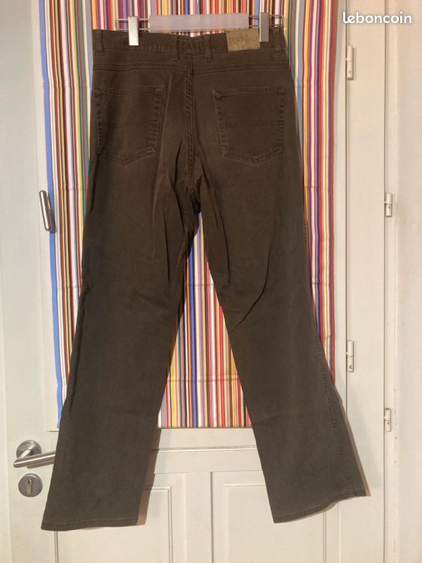 Pantalon velours marron (image 2)