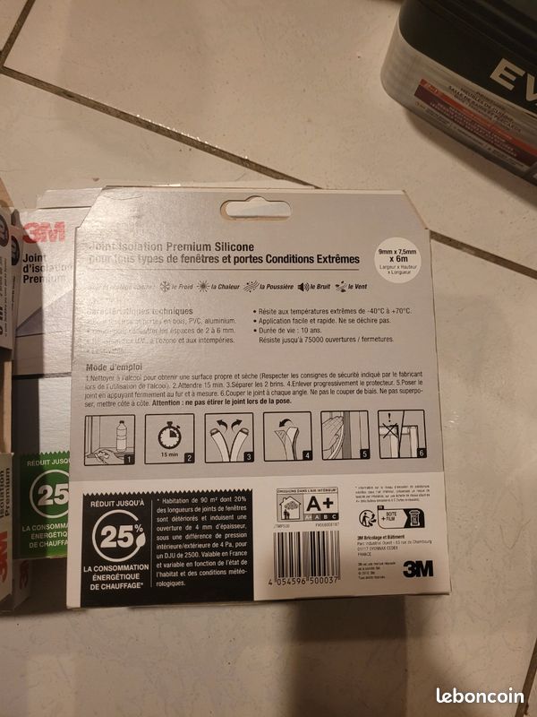 JOINT ETANCHEITE 3M X 25MM X3MM