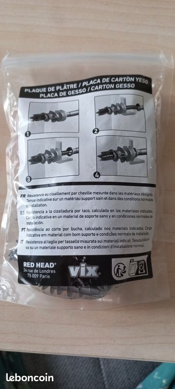 Lot de 46 chevilles et vis pour plaque de platre (image 3)