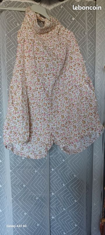 Combinaison short fleuri marque mim (image 1)