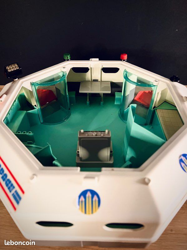 Vieux Playmobil 3536 - Navette Spatiale Playmospace - Station Spatiale Vintage 1980