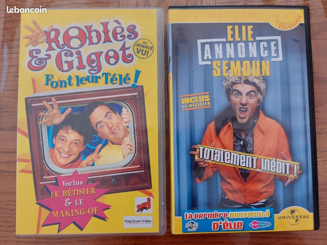 Lot cassettes Vidéos " Festival Robles " " Élie Semoun " (image 1)