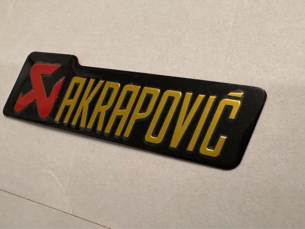 Sticker autocollant Akrapovic spécial pot d'échappement