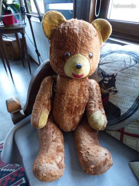 Grand ours en peluche ancien parfait état - Jeux & Jouets