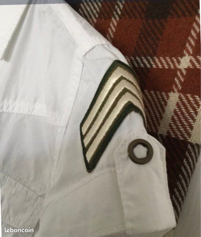 Robe blanche MORGAN coton écussons (image 7)