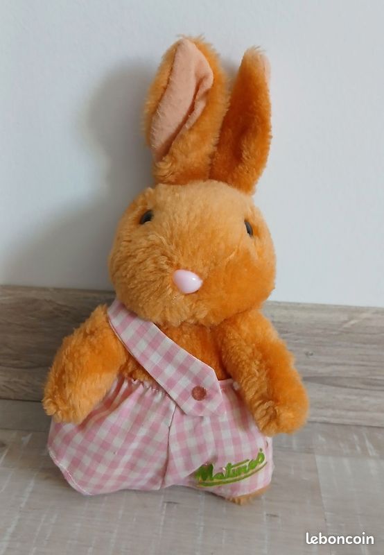 Peluche lapin publicitaire des années 90 (image 1)