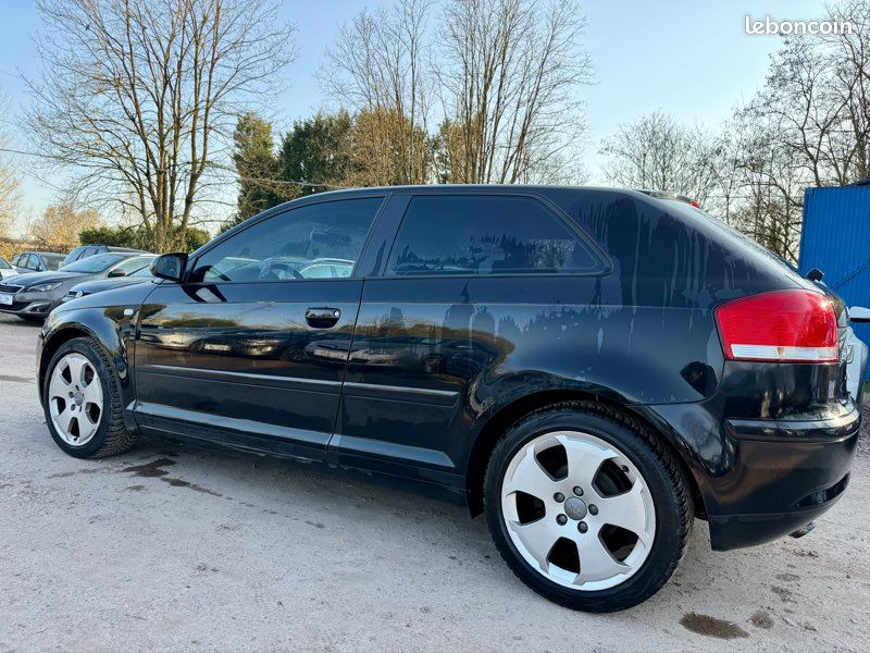 Audi a3 2.0l tdi 140cv finition ambition 258.000kms 06/2007 sièges en cuir regulateur de vitesse radar de recul (image 3)