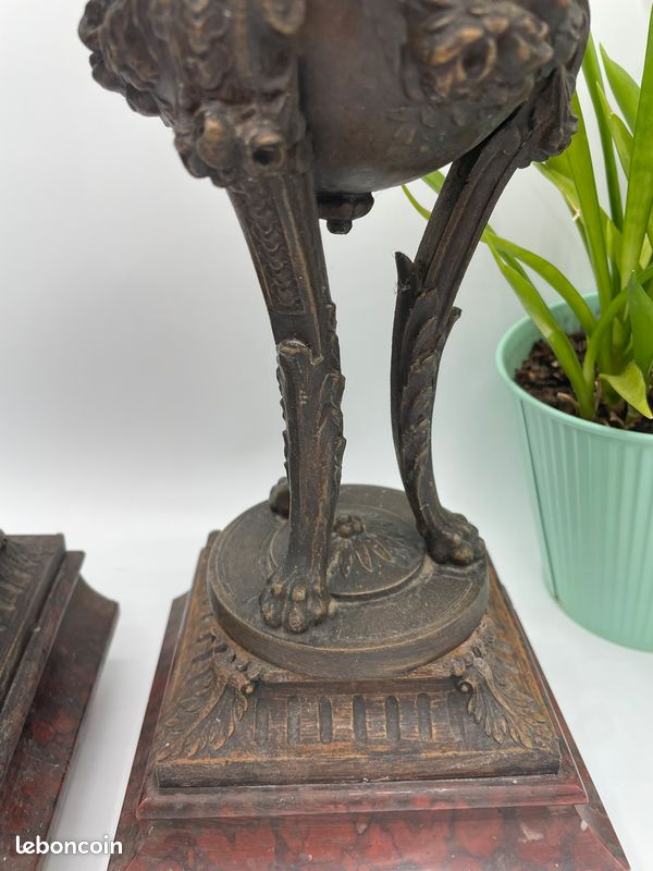 Cassolettes De Table En Laiton – Design Français 1940-1960 – Objet Déco Vintage