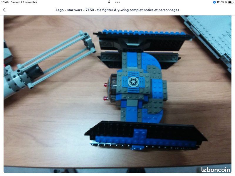 Lego - star wars - 7150 - tie fighter & y-wing complet notice et personnages (image 6)