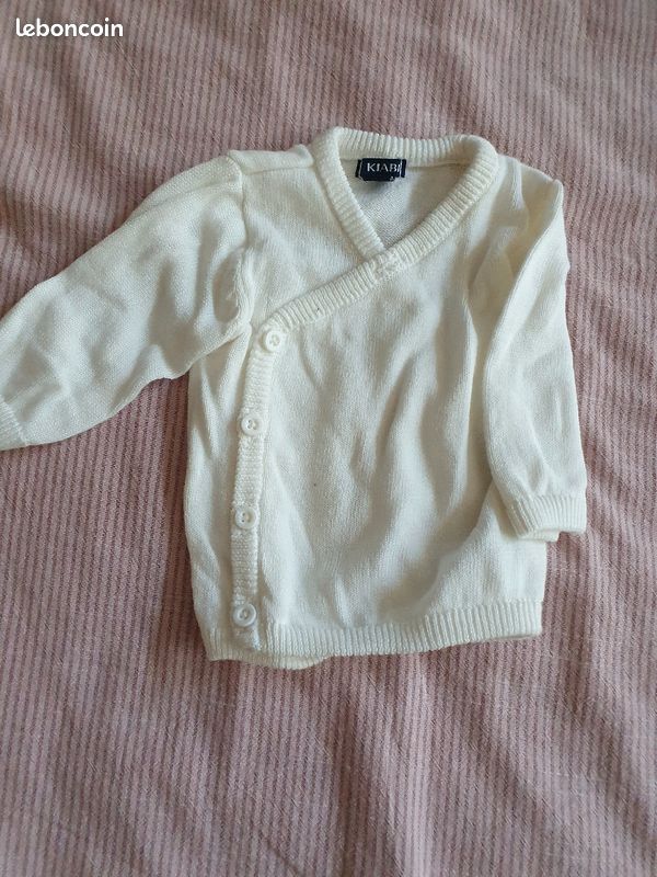 Lot de 2 gilets 0 mois (image 3)