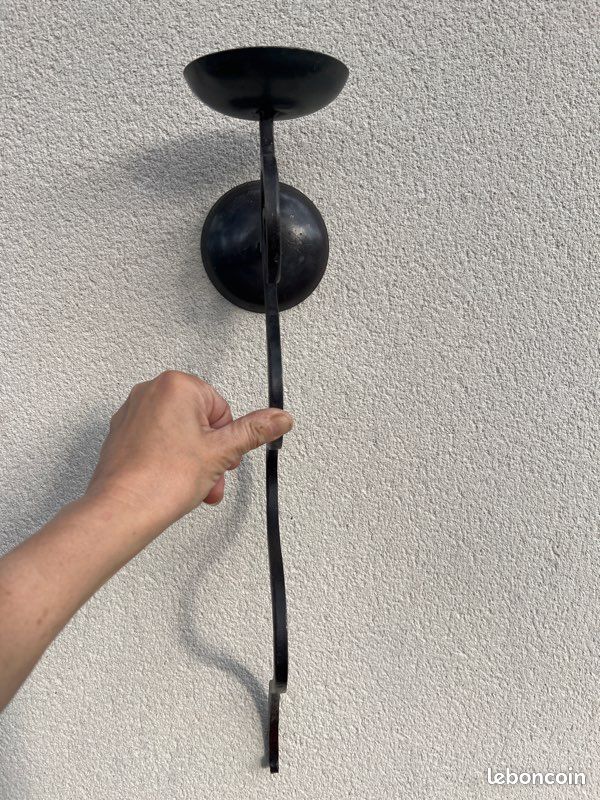 Applique bougeoir fer forgé (image 6)