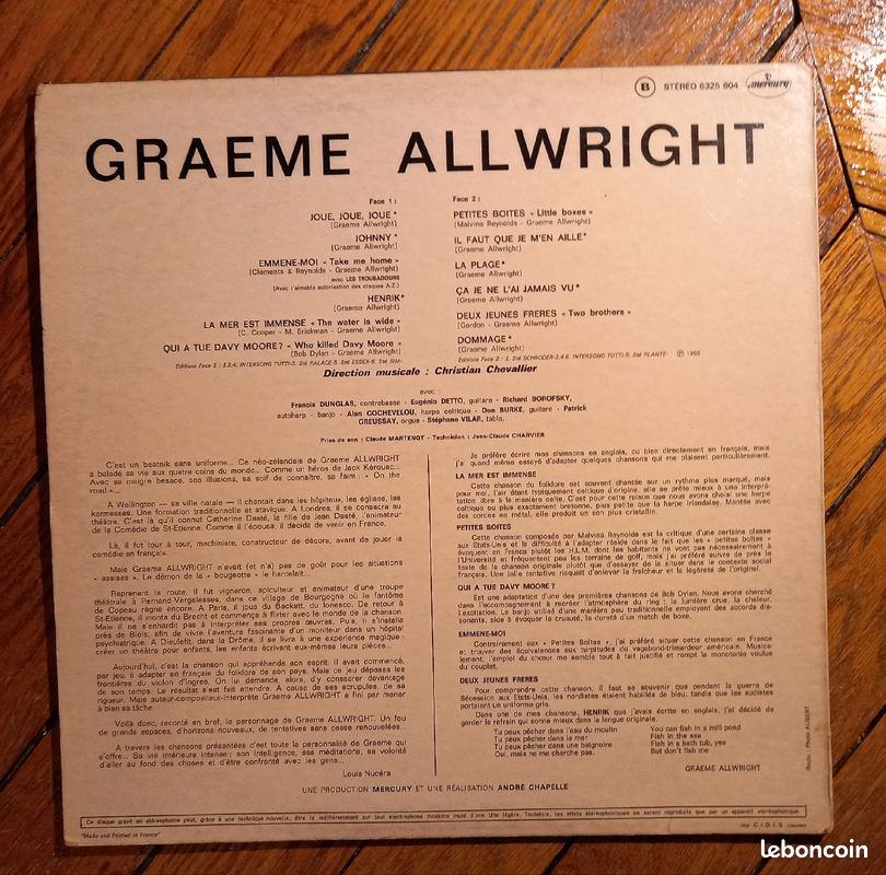 GREAME ALRIGHT 33trs disque vinyl (image 2)