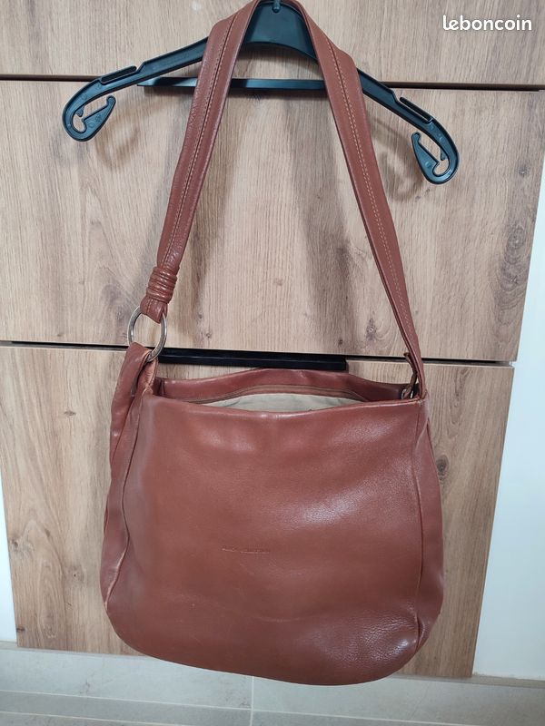 Sac à main marron cuir Blach Collection (image 1)
