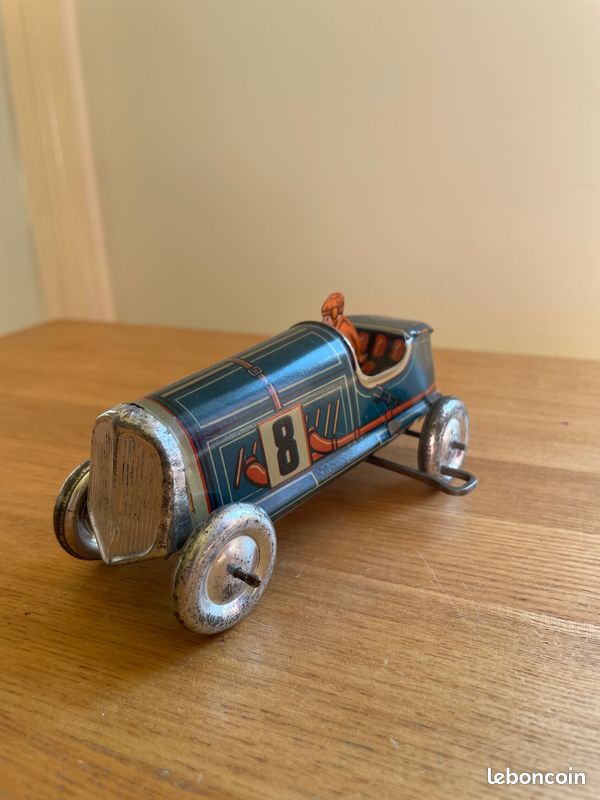 Jouet Ancien Memo - Voiture Mécanique En Tôle - Fabriqué En France (Joustra/JEP)