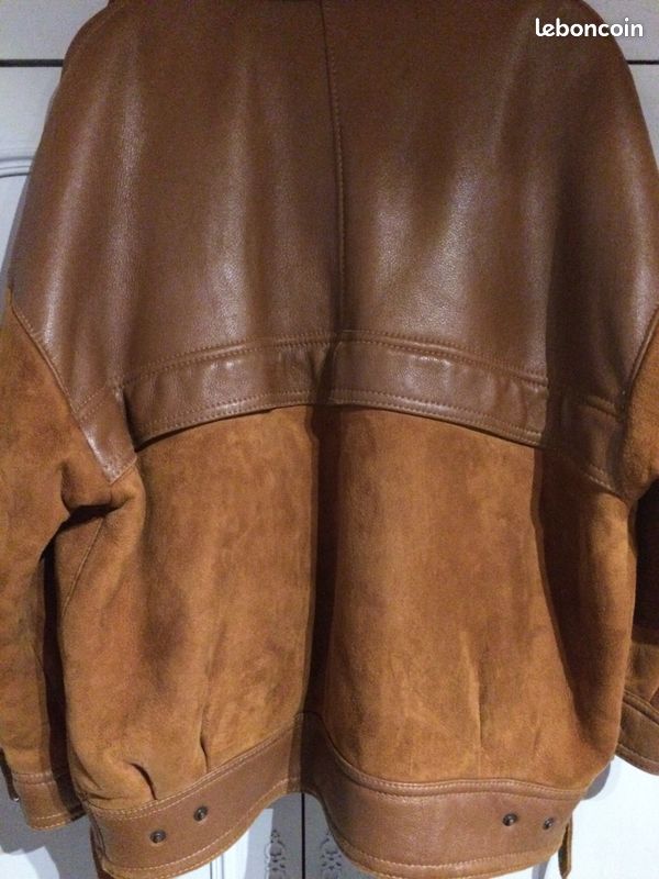 Blouson Cuir Blouson En Mouton RetournÃ© Blouson CUIR ET MOUTON