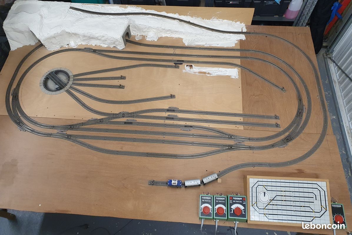 FLEISCHMANN HO - Rail Aiguillage Droit Electrique A Gauche, 6044L 6421 - Foto 7