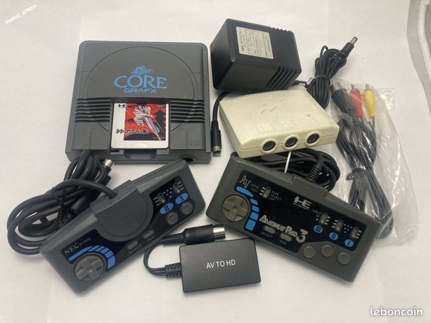 Nec Pc-Engine CoreGrafX + 5 jeux